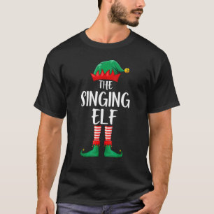 Camiseta Cantando Elf Matching Group Engraçado Natal