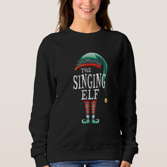 Camiseta Cantando Figurino Elf Correspondendo Crianças Meni (Frente)