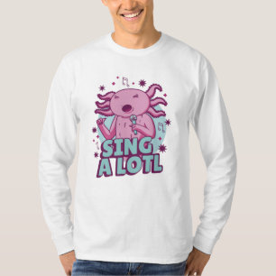Camiseta Cantando muito Axolotl