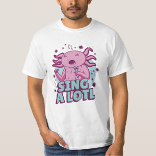 Camiseta Cantando muito Axolotl