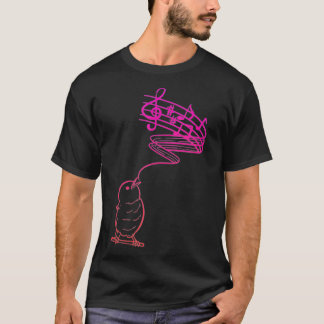 Camiseta Cantando Pássaro na Nature Lover ou Cantor