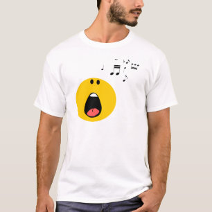 Camiseta cantando seu pouco coração para fora