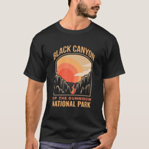 Camiseta Cantão Negro Do Parque Nacional Gunnison, US Colo