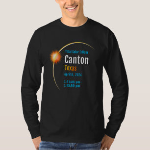 Camiseta Cantão Texas Tx Total Solar Eclipse 2024 1