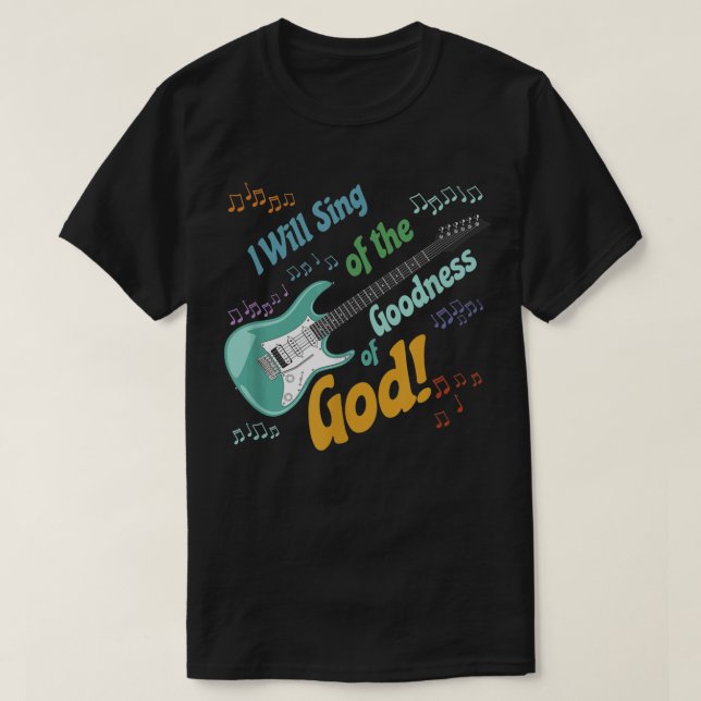 Camiseta Cantarei da Bondade de Deus (Frente do Design)