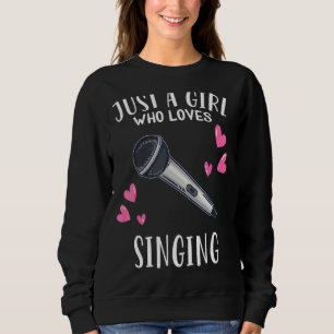 Camiseta Cante Apenas Uma Menina Que Adora Cantar