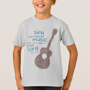 Camiseta "Cante E Faça Música..." Violão 