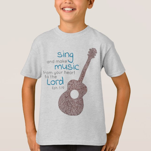 Camiseta "Cante E Faça Música..." Violão  (Frente)