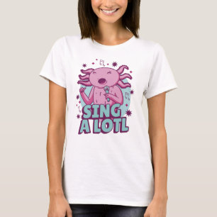 Camiseta Cante muito! Axolote Cantante