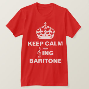 Camiseta Cante o barítono