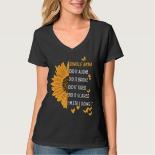 Camiseta Cante um girassol bonito para a mãe - Presente par