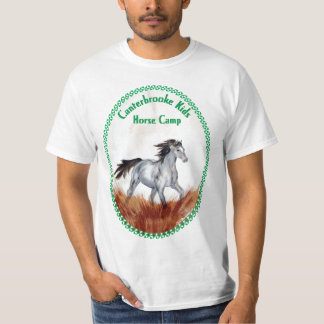 Camiseta Canterbrooke caçoa o acampamento do cavalo