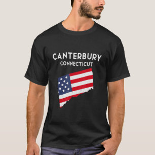 Camiseta Canterbury Connecticut EUA Estado América Viagem C