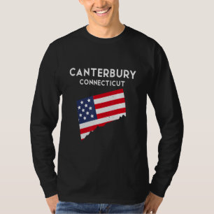 Camiseta Canterbury Connecticut EUA Estado América Viagem C