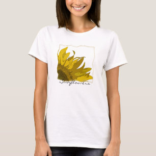 Camiseta Cantinho de Girassol Amarelo