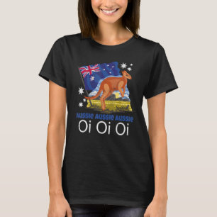 Camiseta Canto da Austrália Canguru Bandeira Australiana Pa