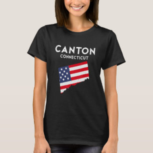Camiseta Canton Connecticut EUA State America Viagem Connec