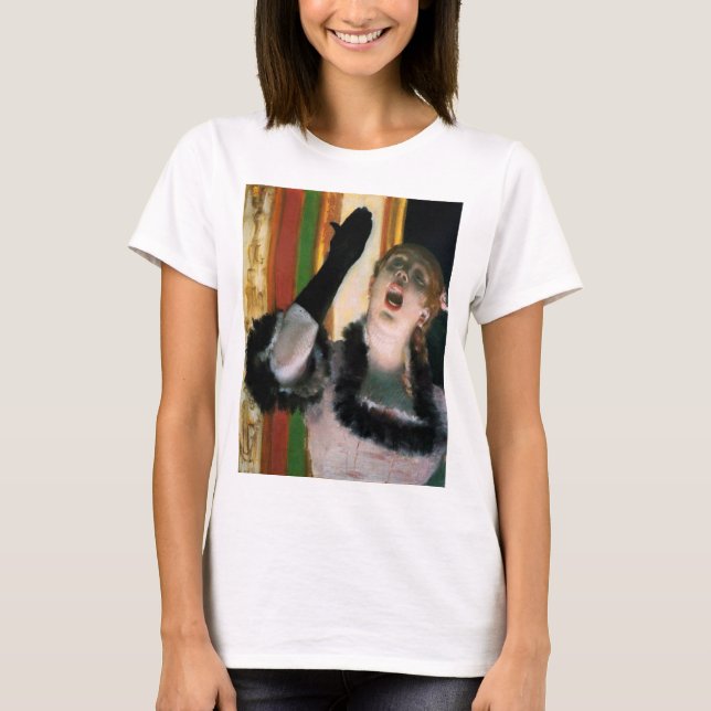 Camiseta Cantor com uma luva, Edgar Degas (Frente)
