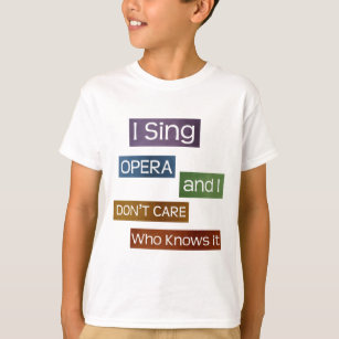 Camiseta Cantor da ópera