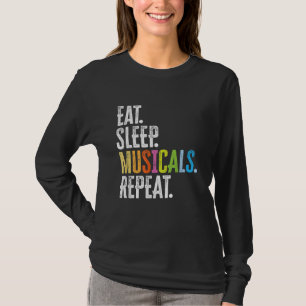Camiseta Cantor de Atrizes de Atores Repetitivos Musicais d