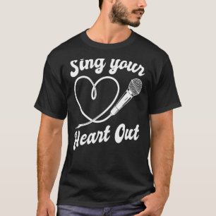 Camiseta Cantor de Cantora Sing Your Heart
