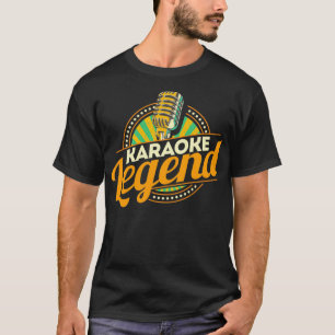 Camiseta Cantor de Música do Partido Karaoke Legend Karaoke