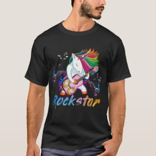 Camiseta Cantor de Música Rockin da estrela do Unicorn Rock