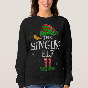 Camiseta Cantor De Natal Da Família Singing Elf Matching F