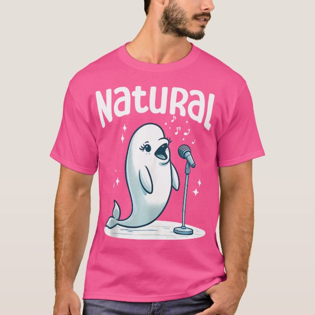 Camiseta Cantor de Ópera de Baleias Beluga (Frente)