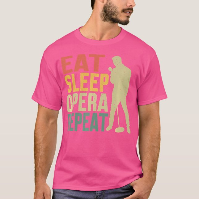 Camiseta Cantor de Ópera de Repetição do Sono (Frente)