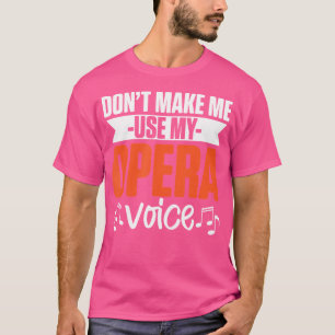 Camiseta Cantor de Ópera Musical do Coro