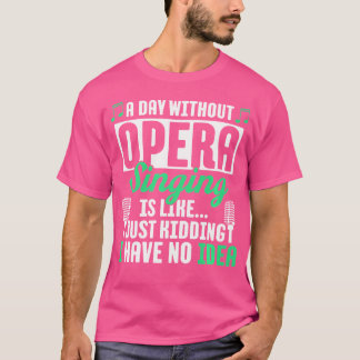 Camiseta Cantor de Ópera Musical do Coro