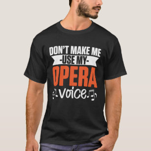Camiseta Cantor de Ópera Musical do Coro