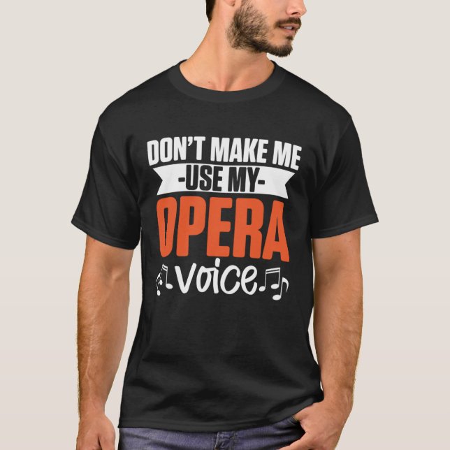 Camiseta Cantor de Ópera Musical do Coro (Frente)