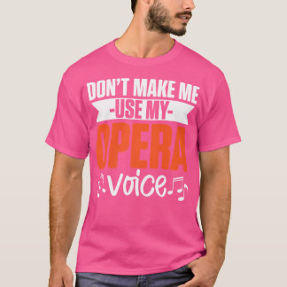 Camiseta Cantor de Ópera Musical do Coro