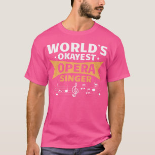 Camiseta Cantor de Ópera Musical do Coro
