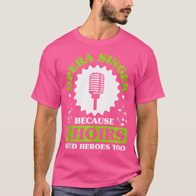 Camiseta Cantor de Ópera Musical do Coro (Frente)