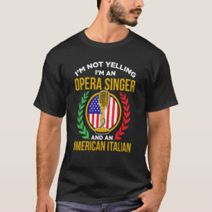 Camiseta Cantor de Ópera Para Cantor Lírico Tenor Cantor Mú