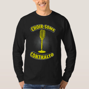 Camiseta Cantor de Ópera Para Cantor Lírico Tenor Cantor Mú