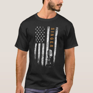 Camiseta Cantor de Sinalizador Americano