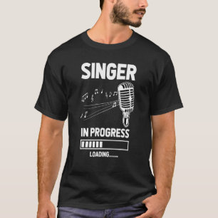 Camiseta Cantor Em Andamento Carregando O Futuro Vocalista