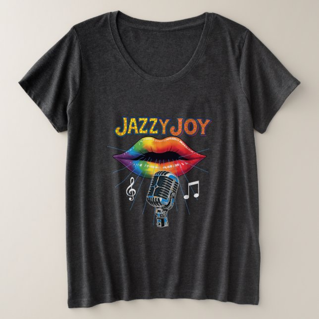 Camiseta cantor jazz (Frente do Design)