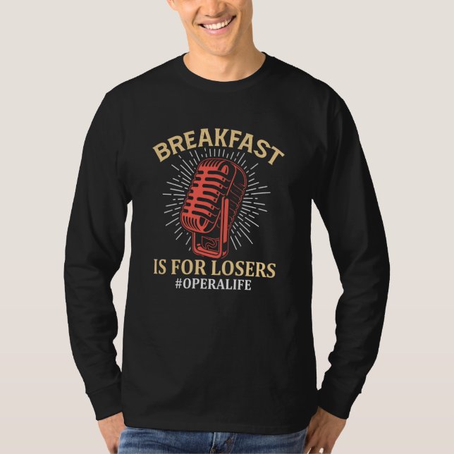 Camiseta Cantor Lírico no Café da Manhã (Frente)
