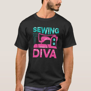 Camiseta Cantor Ou Artista De Sewing Diva