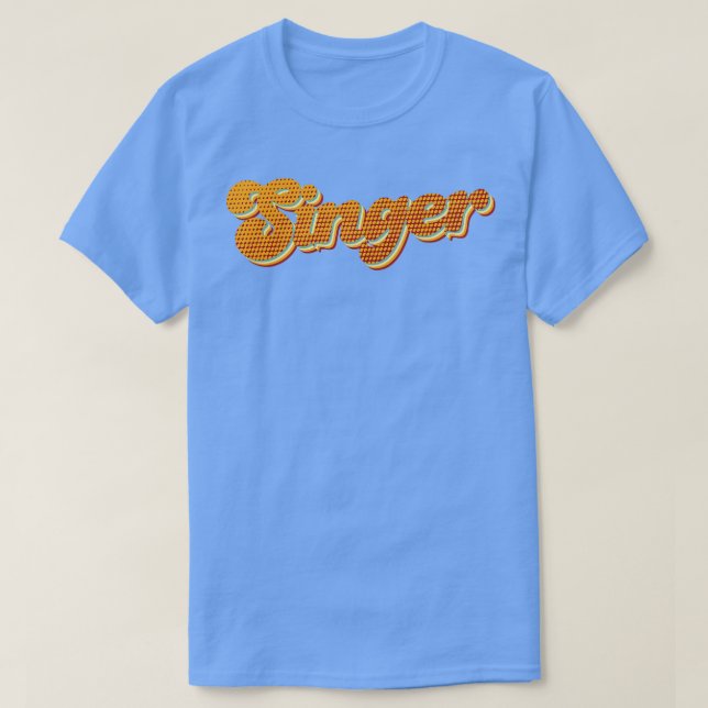 Camiseta Cantor Retro (Frente do Design)