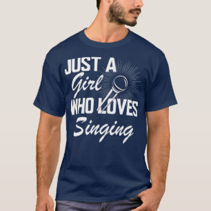 Camiseta Cantora Apenas uma garota que adora cantar
