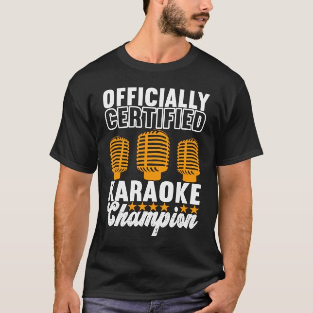 Camiseta Cantora Karaoke Champion (Frente)