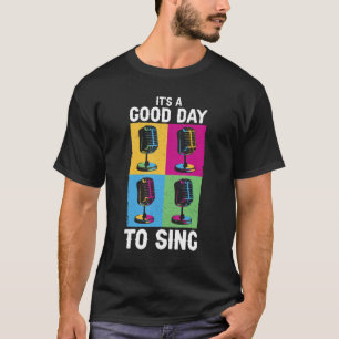 Camiseta Cantora Karaoke Noite Música É Um Bom Dia Para Si