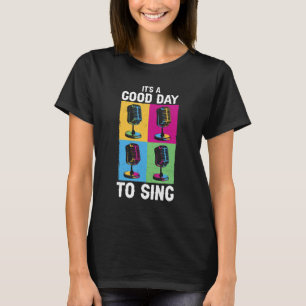 Camiseta Cantora Karaoke Noite Música É Um Bom Dia Para Si