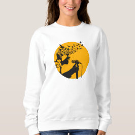 Camiseta Cantora Silhouette com Aves